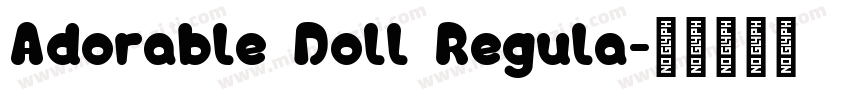 Adorable Doll Regula字体转换